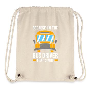 Schulbus Schulbusfahrer Busfahrer - Stanley/Stella recycelter Gym Bag - Naturweiß - Vorne