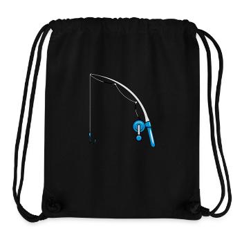 bébé enfant de pêche - Sac à cordon recyclé Stanley/Stella - noir - Devant