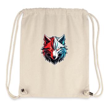 Wolf Tattoo - Stanley/Stella Recycled Gym Bag - natural - Front