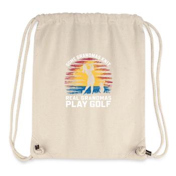 Real grannies playing golf - Stanley/Stella Recycled Gym Bag - natural - Front