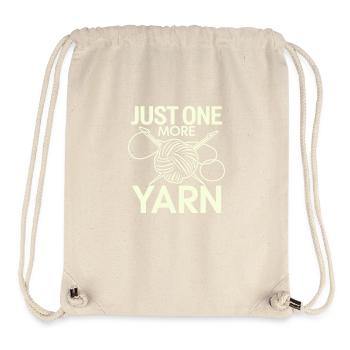 Wolle statt Worte - Stanley/Stella recycelter Gym Bag - Naturweiß - Vorne