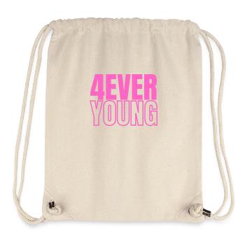 4EVERYOUNG in pink - Stanley/Stella recycelter Gym Bag - Naturweiß - Vorne