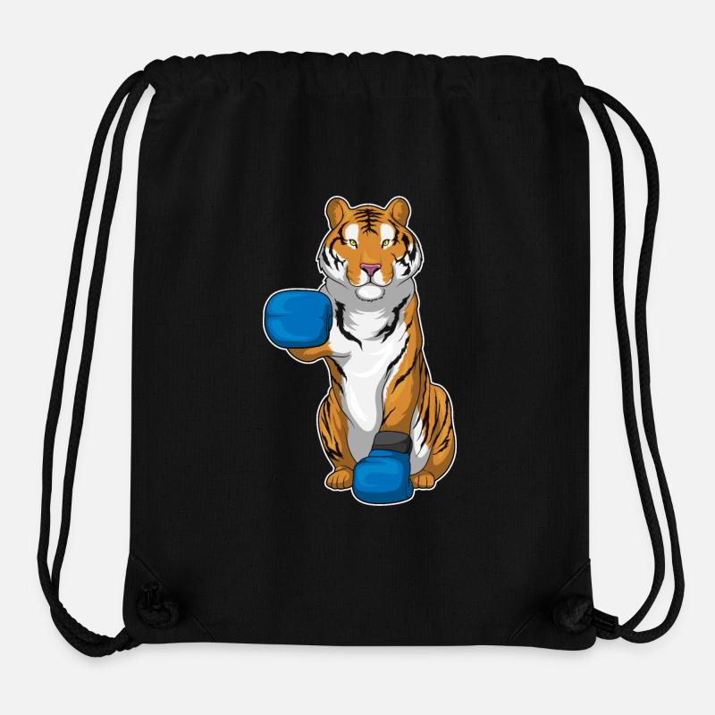 Tiger Boxer boksehandsker - Stanley/Stella recycled gym bag - sort
