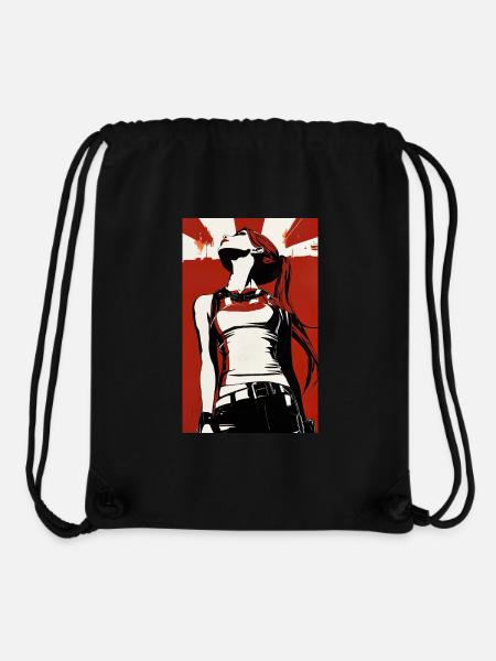 Anime Art | Young Woman - Stanley/Stella recycelter Gym Bag - Schwarz