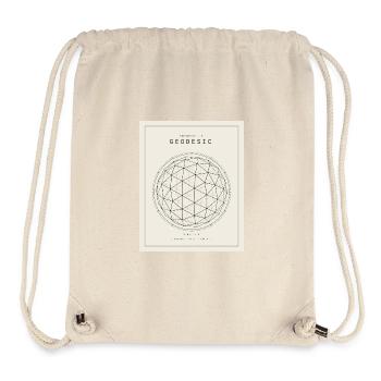 Geodesische Sphäre Geometrie Muster - Stanley/Stella recycelter Gym Bag - Naturweiß - Vorne