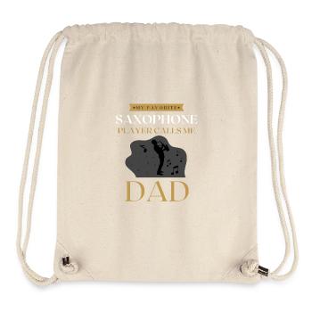 My Favorite Saxophone Player Calls Me Dad Father - Stanley/Stella Recycled Gym Bag - natural - Front