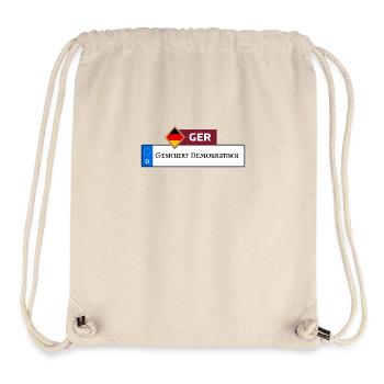 Secured Democratic 2.0 | Gift - Stanley/Stella Recycled Gym Bag - natural - Front