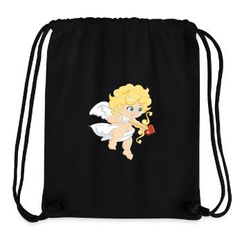 Cupidon - Sac à cordon recyclé Stanley/Stella - noir - Devant