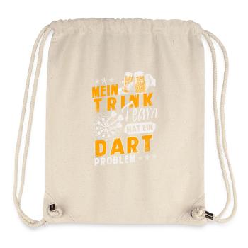 Darts - Mein Trinkteam hat ein Dartproblem - Stanley/Stella recycelter Gym Bag - Naturweiß - Vorne