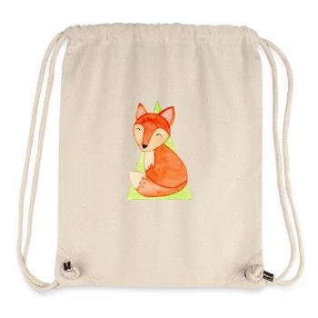 Renard mignon - Sac à cordon recyclé Stanley/Stella - blanc naturel - Devant