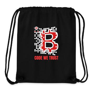 Bitcoin Crypto Gift Idée cadeau de crypto-monnaie - Sac à cordon recyclé Stanley/Stella - noir - Devant