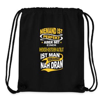 EINEM_RHEINISCH-DEUTSCHEN KALTBLUT - Stanley/Stella recycelter Gym Bag - Schwarz - Vorne