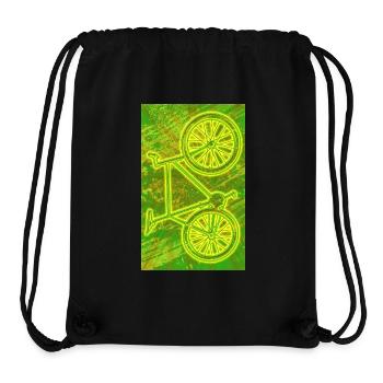 Fixie Bike / NEON - Stanley/Stella Recycled Gym Bag - black - Front