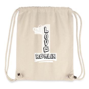 Berlin Liebe! - Stanley/Stella recycelter Gym Bag - Naturweiß - Vorne