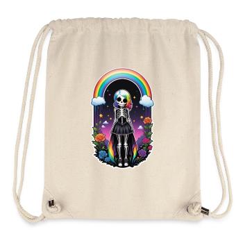 Halloween - Rock & Regenbogen - Stanley/Stella recycelter Gym Bag - Naturweiß - Vorne