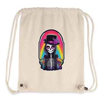 Halloween - Rock & Regenbogen - Stanley/Stella recycelter Gym Bag - Naturweiß - Vorne