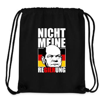 Not my government - Stanley/Stella Recycled Gym Bag - black - Front
