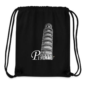 Schiefe Turm von Pisa - Stanley/Stella recycelter Gym Bag - Schwarz - Vorne