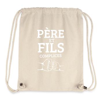 FATHER AND SON ACCOMPLICES - Stanley/Stella Recycled Gym Bag - natural - Front