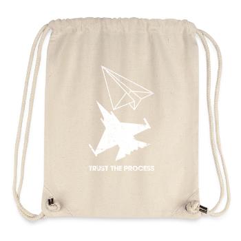 Vertrauen Sie dem Prozess Paper Flight - Stanley/Stella recycelter Gym Bag - Naturweiß - Vorne