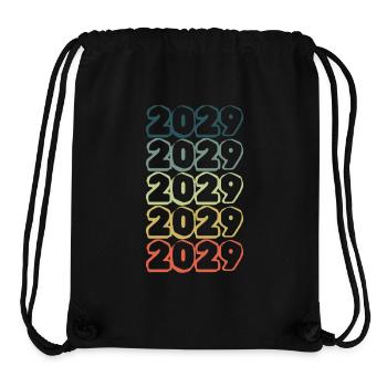 Year of birth 2029 - Stanley/Stella Recycled Gym Bag - black - Front