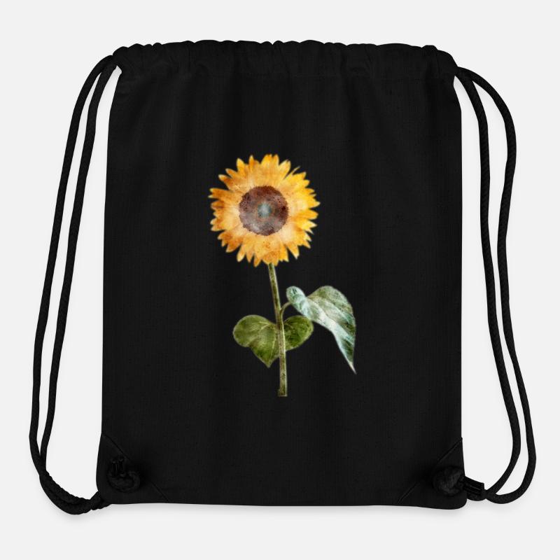 Sonnenblume - Aquarell - Stanley/Stella recycelter Gym Bag - Schwarz