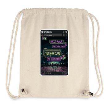 Livre ravebook - Sac à cordon recyclé Stanley/Stella - blanc naturel - Devant