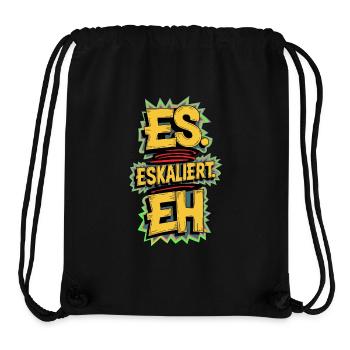 ÇA S’INTENSIFIE, DE TOUTE FAÇON - Sac à cordon recyclé Stanley/Stella - noir - Devant