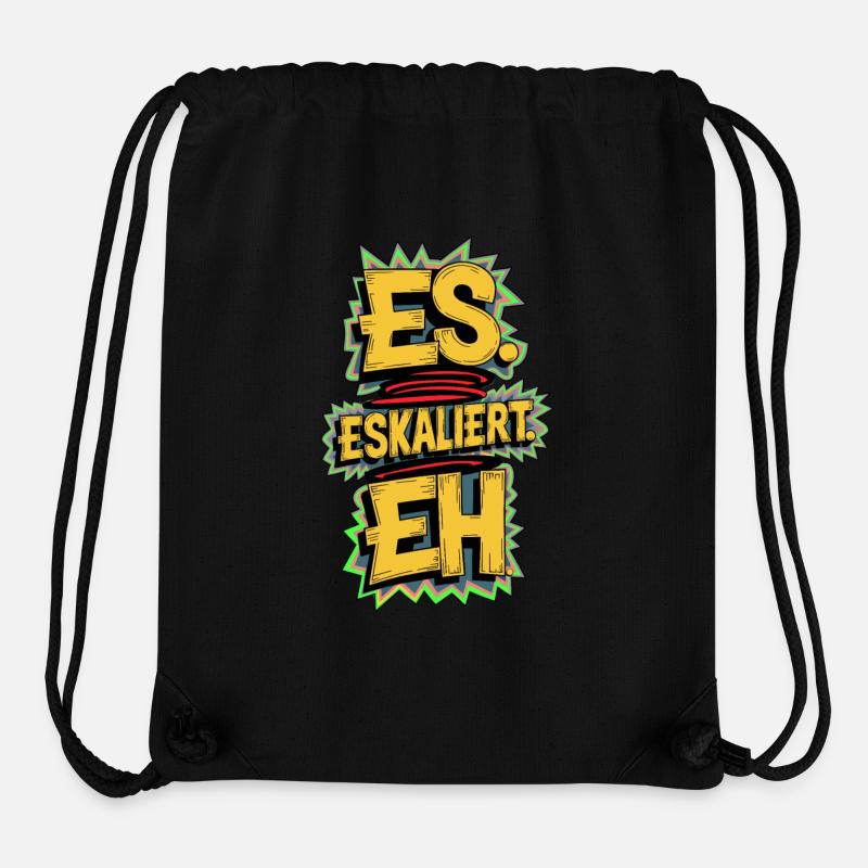 ES ESKALIERT EH - Stanley/Stella recycelter Gym Bag - Schwarz
