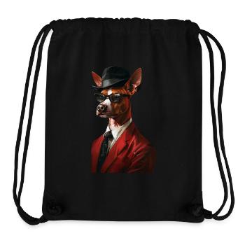 Basenji - Stanley/Stella recycelter Gym Bag - Schwarz - Vorne