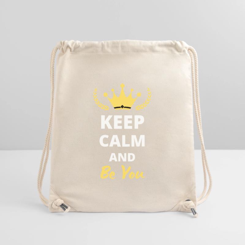 "Keep Calm and Be You" - Be Authentic Stanley/Stella Recycled Gym Bag