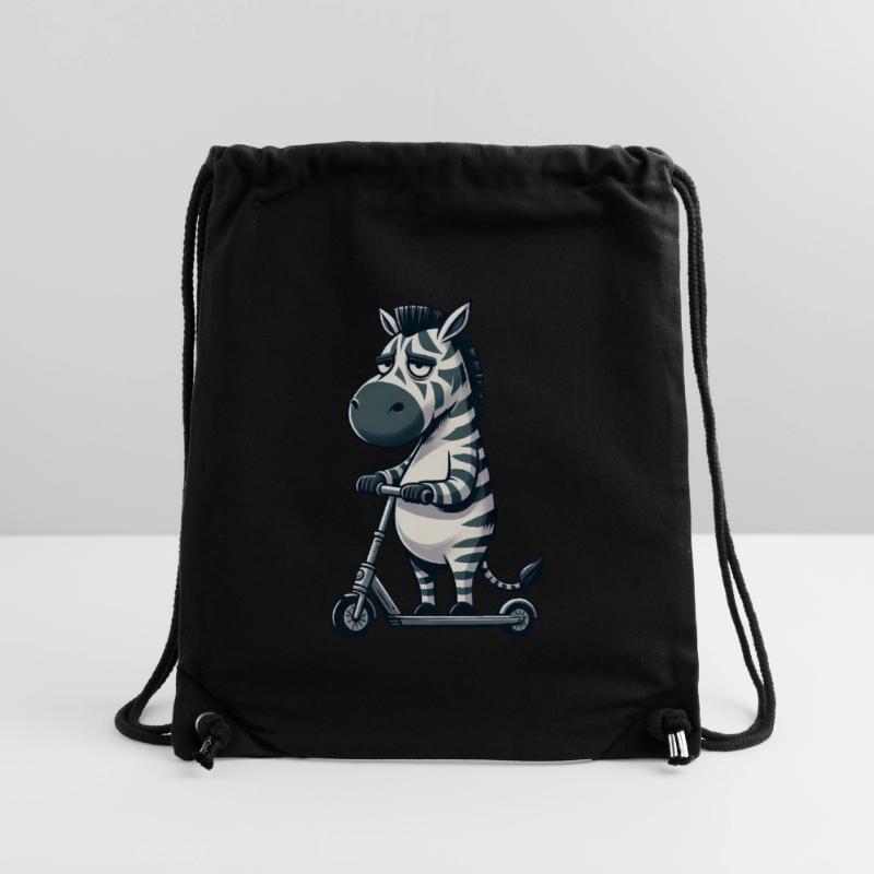 Mürrisches Zebra Roller Comic Rollerspaß Stanley/Stella recycelter Gym Bag