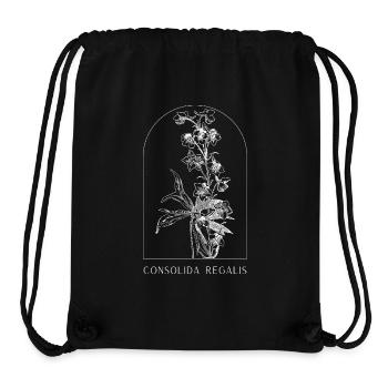 Botanisches Blumen Design, Minimalistische Pflanze - Stanley/Stella recycelter Gym Bag - Schwarz - Vorne