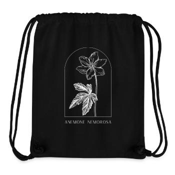 Botanisches Blumen Design – Minimalistische Blume - Stanley/Stella recycelter Gym Bag - Schwarz - Vorne