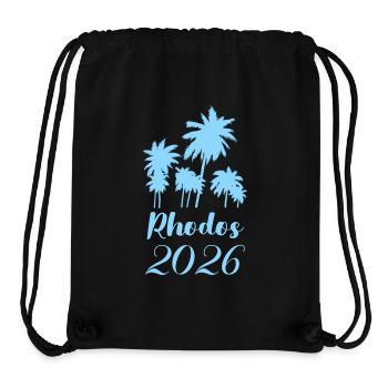 Rhodes 2026 Palmen Flair - Stanley/Stella recycelter Gym Bag - Schwarz - Vorne