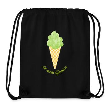 Eis Gemüse Veganer Eiscreme Sommer coole Sprüche - Stanley/Stella recycelter Gym Bag - Schwarz - Vorne