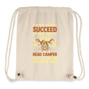 Camping Bonfire Camp Life Forest Camper - Stanley/Stella Recycled Gym Bag - natural - Front