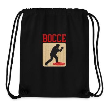 Boccia Bocciaspieler Boulesport Bocce Geschenk - Stanley/Stella recycelter Gym Bag - Schwarz - Vorne