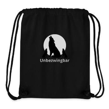 Loups indomptables - Sort - ApriNoeScor - Sac à cordon recyclé Stanley/Stella - noir - Devant