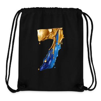NR. 7 NUMMER 7 COOL 7. GEBURTSTAG - Stanley/Stella recycelter Gym Bag - Schwarz - Vorne