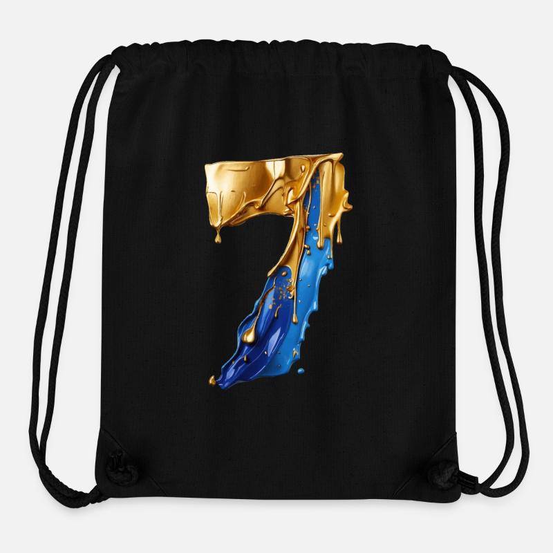 NR. 7 NUMMER 7 COOL 7. GEBURTSTAG - Stanley/Stella recycelter Gym Bag - Schwarz