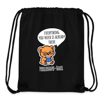Philosopher Bear - Everything you need is already there - Stanley/Stella Recycled Gym Bag - black - Front