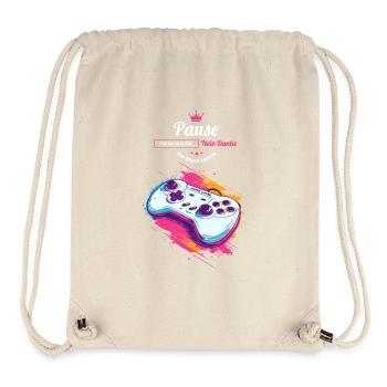 Pause for Reality - Funny / Player Console - Stanley/Stella Recycled Gym Bag - natural - Front