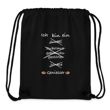 Circle of connoisseurs, coffee - Stanley/Stella Recycled Gym Bag - black - Front