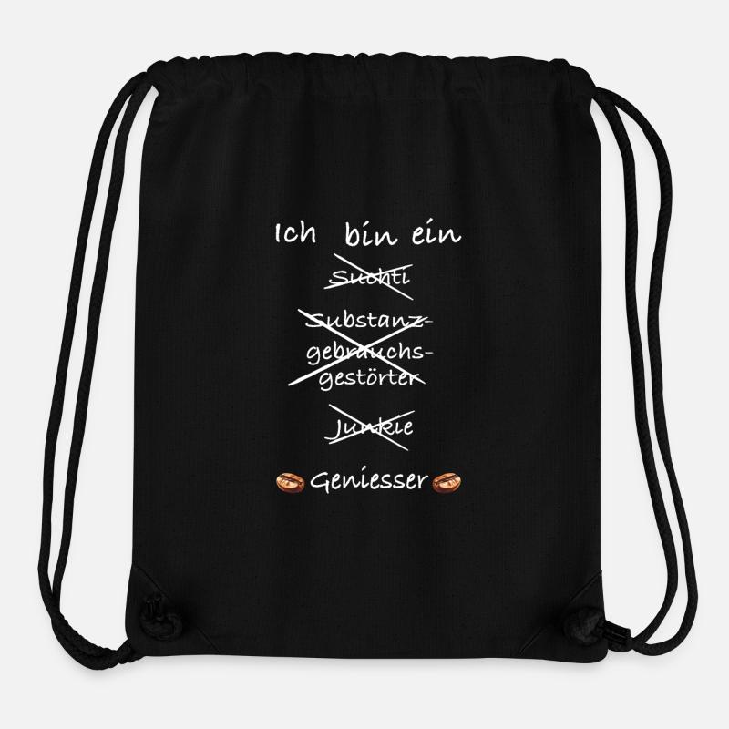 Kreis der Geniesser, Kaffee - Stanley/Stella recycelter Gym Bag - Schwarz