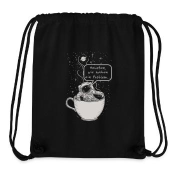 Kaffee Galaxie Astronaut - Stanley/Stella recycelter Gym Bag - Schwarz - Vorne