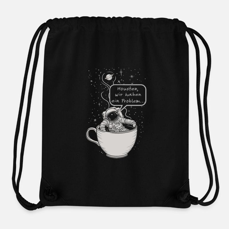Kaffee Galaxie Astronaut - Stanley/Stella recycelter Gym Bag - Schwarz
