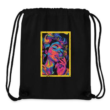 Surreal 80s Psychedelic - Stanley/Stella Recycled Gym Bag - black - Front