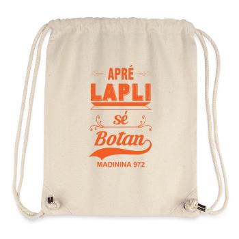 Apre Lapli sé Botan - Sac à cordon recyclé Stanley/Stella - blanc naturel - Devant
