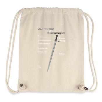 Anatomie des Schwertes - für Schwertkämpfer - Stanley/Stella recycelter Gym Bag - Naturweiß - Vorne